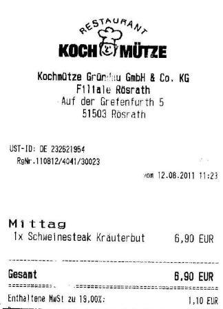 krmt Hffner Kochmtze Restaurant